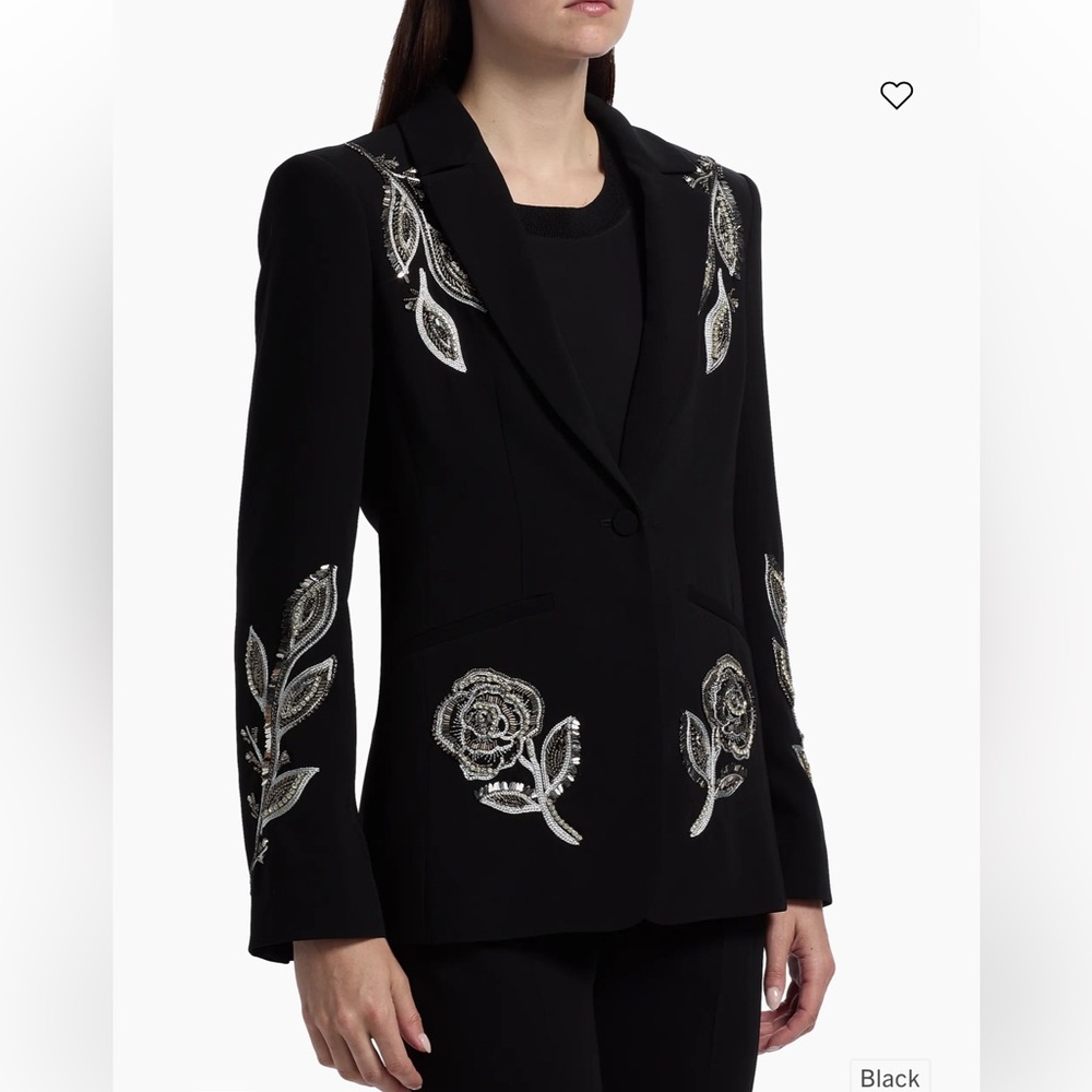 Cinq a Sept Karlie Beaded Paisley Blazer - Picture 3 of 8